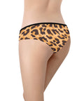 Animal-Print-Womens-Hipster-Underwear-Leopard-Model-Back-View