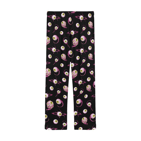 Eye-Love-You-Men's-Pajamas-Light-Green-Back-View
