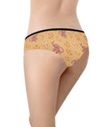 Baby-Monkey-Womens-Hipster-Underwear-Yellow-Model-Back-View