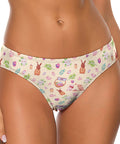 Easter-Womens-Thong-Pastel-Yellow-Model-Front-View