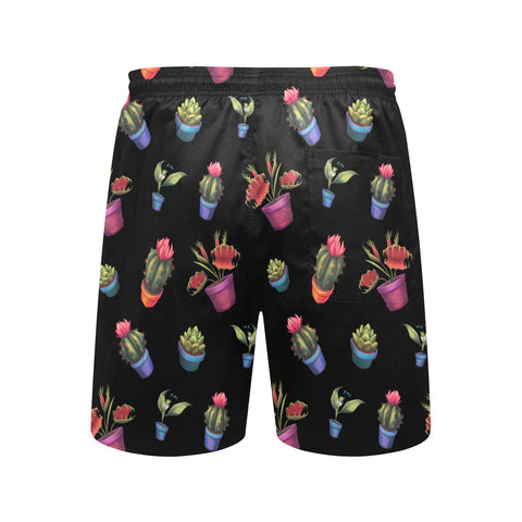 House-Plant-Mens-Swim-Trunks-Black-Back-View
