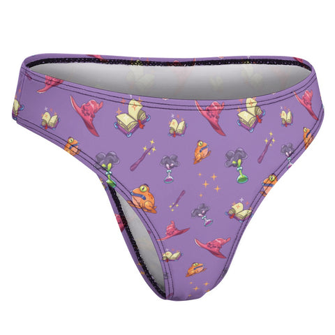 Spells-and-Potions-Women's-Thong-Light-Purple-Product-Side-View