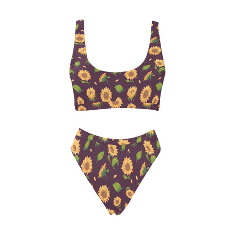 Sunflower-Womens-Bikini-Set-Dark-Purple-Front-View