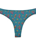 House-Plant-Womens-Thong-Teal-Product-Front-View