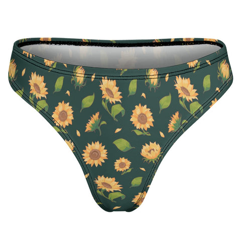 Sunflower-Womens-Thong-Dark-Green-Product-Back-View