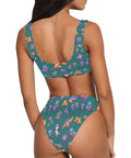 Sea-Life-Womens-Bikini-Set-Sea-Moss-Green-Model-Back-View