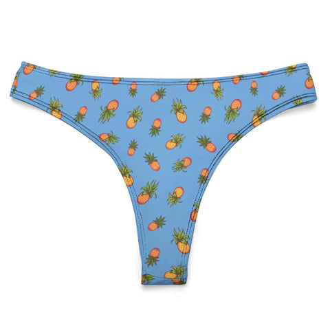 Pineapple-Womens-Thong-Sky-Blue-Product-Front-View