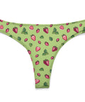 Strawberry-Women's-Thong-Lime-Green-Product-Front-View