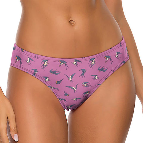 Sparrow-Womens-Thong-Magenta-Model-Front-View