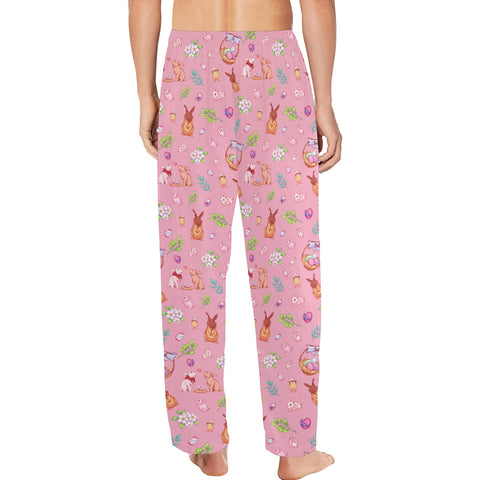 Easter-Mens-Pajama-Pink-Model-Back-View