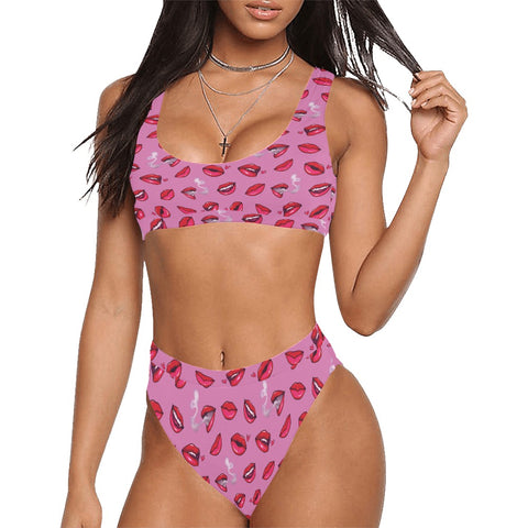Fatal-Attraction-Womens-Bikini-Set-Hot-Pink-Model-Front-View
