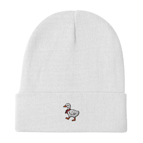 Silly Goose Embroidered Beanie