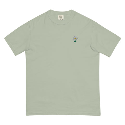 Daisy-Embroidered-T-Shirt-Bay-Front-View