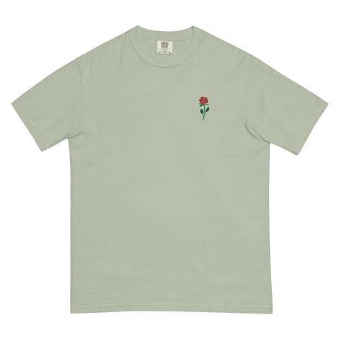 Rose-Embroidered-T-Shirt-Bay-Front-View