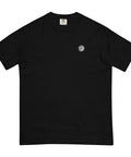 Full-Moon-Embroidered-T-Shirt-Black-Front-View
