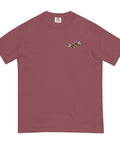 Bee-Mine-Embroidered-T-Shirt-Brick-Front-View