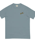 Bee-Mine-Embroidered-T-Shirt-Ice-Blue-Front-View