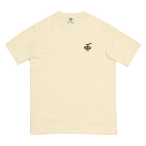 Ramen-Bowl-Embroidered-T-Shirt-Ivory-Front-View