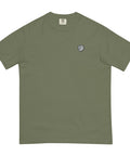 Full-Moon-Embroidered-T-Shirt-Moss-Front-View