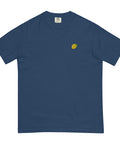 Lemon-Embroidered-T-Shirt-True-Navy-Front-View
