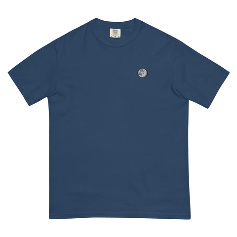 Full-Moon-Embroidered-T-Shirt-True-Navy-Front-View