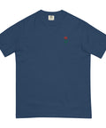 Rose-Embroidered-T-Shirt-True-Navy-Front-View