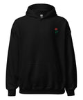 Rose-Embroidered-Hoodies-Black-Front-View