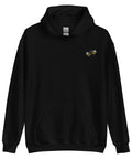 Bee-Mine-Embroidered-Hoodies-Black-Front-View