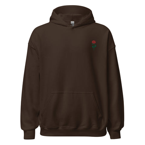 Rose-Embroidered-Hoodies-Dark-Chocolate-Front-View