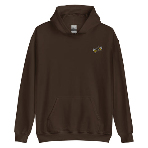 Bee-Mine-Embroidered-Hoodies-Dark-Chocolate-Front-View