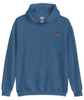 Watermelon-Embroidered-Hoodies-Indigo-Blue-Front-View