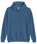 Bee-Mine-Embroidered-Hoodies-Indigo-Blue-Front-View