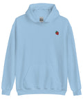 Strawberry-Embroidered-Hoodies-Light-Blue-Front-View