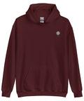 Daisy-Embroidered-Hoodies-Maroon-Front-View