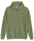 Rubber-Duck-Embroidered-Hoodies-Military-Green-Front-View
