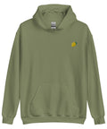 Lemon-Embroidered-Hoodies-Military-Green-Front-View