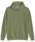Avocado-Embroidered-Hoodies-Military-Green-Front-View