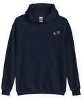 Bee-Mine-Embroidered-Hoodies-Navy-Front-View