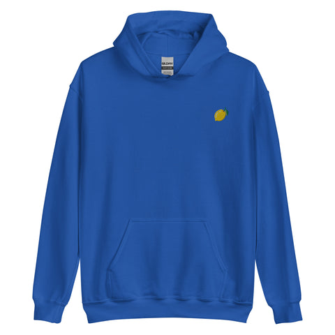 Lemon-Embroidered-Hoodies-Royal-Front-View
