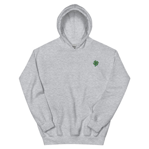 Four-Leaf Clover Embroidered Hoodie