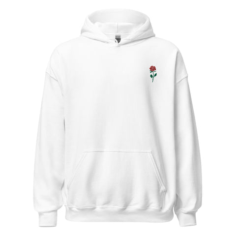 Rose-Embroidered-Hoodies-White-Front-View