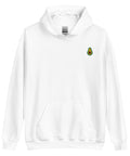 Avocado-Embroidered-Hoodies-White-Front-View