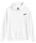 Bee-Mine-Embroidered-Hoodies-White-Front-View