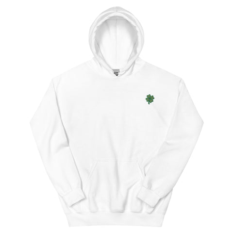 Four-Leaf Clover Embroidered Hoodie