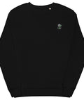 Panda-Embroidered-Sweatshirt-Black-Front-View