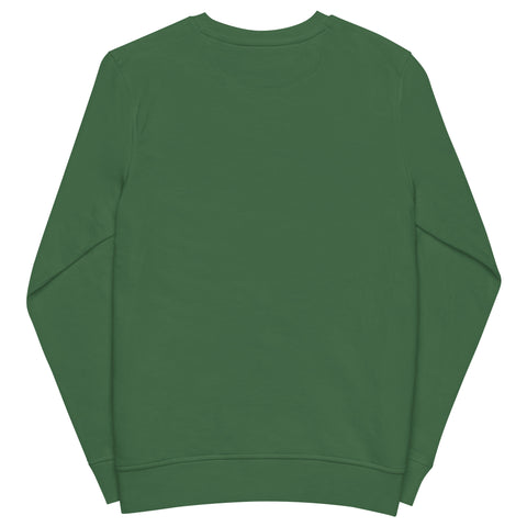 Bee-Mine-Embroidered-Sweatshirt-Bottle-Green-Back-View