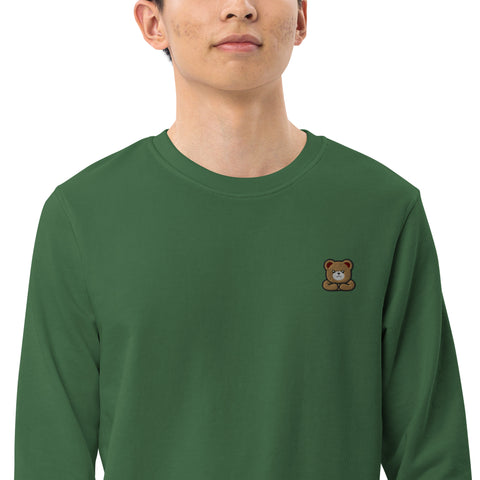 Brown Bear Embroidered Sweatshirt