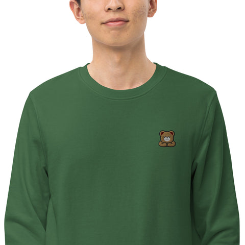 Brown Bear Embroidered Sweatshirt
