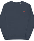 Watermelon-Embroidered-Sweatshirt-French-Navy-Front-View