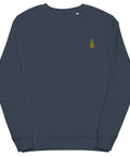 Pineapple-Embroidered-Sweatshirt-French-Navy-Front-View